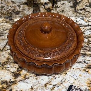 Celebrating Home vintage stoneware Covered Dish
